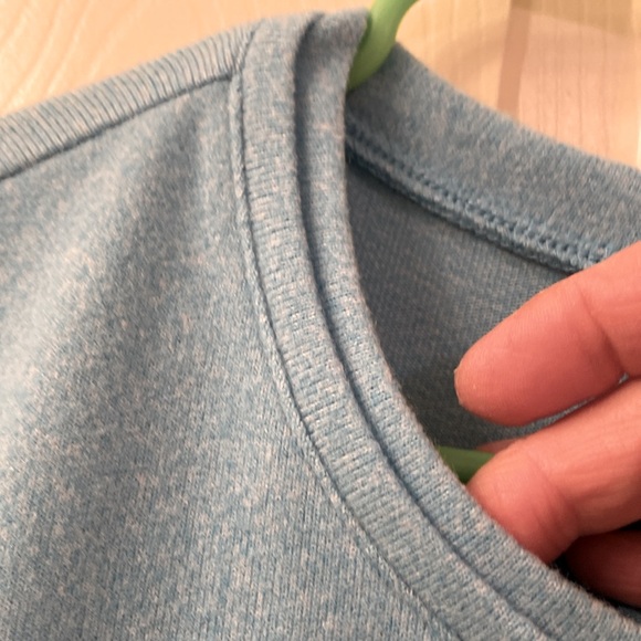 Talbots Sweatshirt Sweater Pullover Robin Egg Blue Pleated Back WM SZ M - Picture 5 of 12